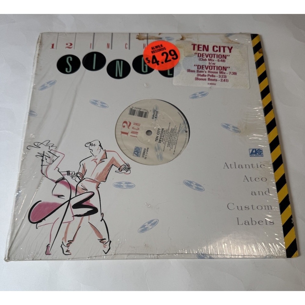 Ten City Devotion Vinyl Record Devotion / Bam Bam's House Mix Bonus Beats EX - Picture 2 of 6